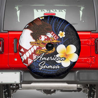 American Samoa Flag Day Spare Tire Cover Polynesian Tatau Art and Plumeria LT03 - Polynesian Pride