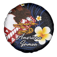 American Samoa Flag Day Spare Tire Cover Polynesian Tatau Art and Plumeria LT03 - Polynesian Pride