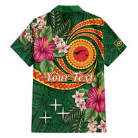 Personalised Manuʻa Islands Family Matching Short Sleeve Bodycon Dress and Hawaiian Shirt Polynesian Art Tattoo Style and Tropical Plants LT03 - Polynesian Pride