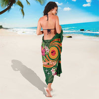 Manuʻa Islands Sarong Polynesian Art Tattoo Style and Tropical Plants