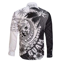 Hafa Adai Guam Family Matching Puletasi and Hawaiian Shirt Polynesian Palm Tree Tattoo Hibiscus and Plumeria Art