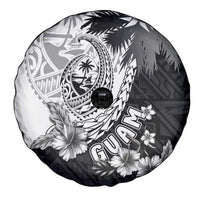 Hafa Adai Guam Spare Tire Cover Polynesian Palm Tree Tattoo Hibiscus and Plumeria Art