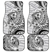 Guam-Land of the Chamorro Car Mats Polynesian Tattoo Style Hibiscus and Plumeria Art