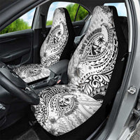 Guam-Land of the Chamorro Car Seat Cover Polynesian Tattoo Style Hibiscus and Plumeria Art
