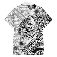 Guam-Land of the Chamorro Hawaiian Shirt Polynesian Tattoo Style Hibiscus and Plumeria Art