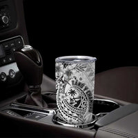 Guam-Land of the Chamorro Tumbler Cup Polynesian Tattoo Style Hibiscus and Plumeria Art