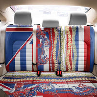 Hawaiian Sea Animals Back Car Seat Cover with Lei and Flag Style LT03 - Polynesian Pride