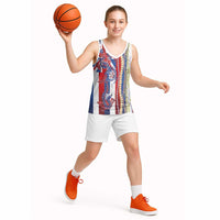Hawaiian Sea Animals Basketball Jersey with Lei and Flag Style LT03 - Polynesian Pride