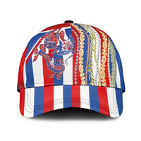 Hawaiian Sea Animals Classic Cap with Lei and Flag Style