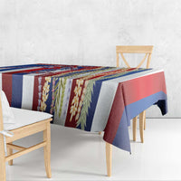 Hawaiian Sea Animals Tablecloth with Lei and Flag Style