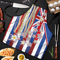 Hawaiian Polynesian Tribal Turtles Apron with Lei and Flag Style