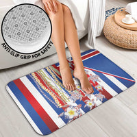 Hawaiian Polynesian Tribal Turtles Bathroom Set with Lei and Flag Style