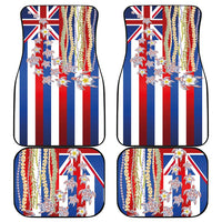 Hawaiian Polynesian Tribal Turtles Car Mats with Lei and Flag Style LT03 - Polynesian Pride