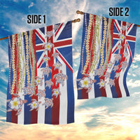Hawaiian Polynesian Tribal Turtles Garden Flag with Lei and Flag Style LT03 - Polynesian Pride