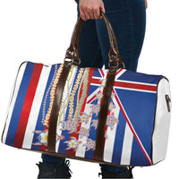 Hawaiian Polynesian Tribal Turtles Travel Bag with Lei and Flag Style