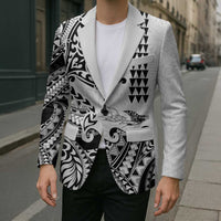 Hawaiian Tribal Manta Ray Blazer Kakau Tattoo and Polynesian Art Motif Pattern LT03 - Polynesian Pride