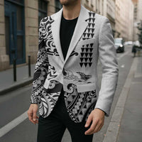 Hawaiian Tribal Manta Ray Blazer Kakau Tattoo and Polynesian Art Motif Pattern LT03 - Polynesian Pride