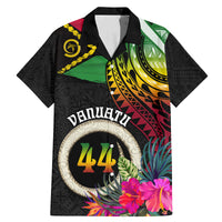 Vanuatu 44th Anniversary Family Matching Mermaid Dress and Hawaiian Shirt Boars Tusk Tugeta Yumi Selebretem Indipendens Dei