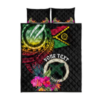 Vanuatu 44th Anniversary Quilt Bed Set Boars Tusk Tugeta Yumi Selebretem Indipendens Dei