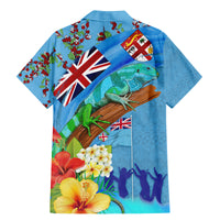 Fiji Day Family Matching Mermaid Dress and Hawaiian Shirt Tagimoucia Flower and Melanesia Pattern