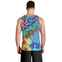 Fiji Day Men Tank Top Tagimoucia Flower and Melanesia Pattern