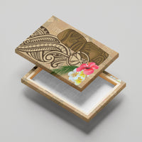 Hawaii Kanaloa Tiki Canvas Wall Art Polynesian Tattoo and Tapa Pattern