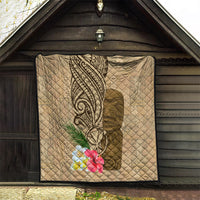 Hawaii Kanaloa Tiki Quilt Polynesian Tattoo and Tapa Pattern