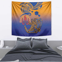 Hawaiki Nui Va'a Solo French Polynesia Tapestry Sunset Color LT03 - Polynesian Pride