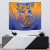 Hawaiki Nui Va'a Solo French Polynesia Tapestry Sunset Color LT03 - Polynesian Pride