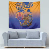 Hawaiki Nui Va'a Solo French Polynesia Tapestry Sunset Color LT03 - Polynesian Pride