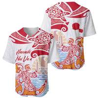 Hawaiki Nui Va'a Solo French Polynesia Baseball Jersey Red Color LT03 - Polynesian Pride