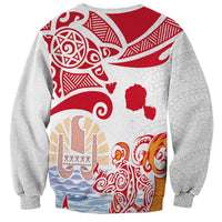 Hawaiki Nui Va'a Solo French Polynesia Sweatshirt Red Color