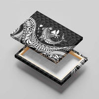 Aloha Hawaii Hammerhead Shark Canvas Wall Art Black Kakau and Polynesian Tattoo LT03