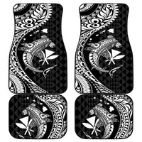 Aloha Hawaii Hammerhead Shark Car Mats Black Kakau and Polynesian Tattoo LT03