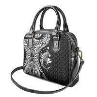 Aloha Hawaii Hammerhead Shark Shoulder Handbag Black Kakau and Polynesian Tattoo LT03