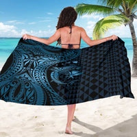 Aloha Hawaii Hammerhead Shark Sarong Blue Kakau and Polynesian Tattoo LT03
