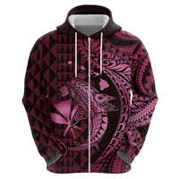 Aloha Hawaii Hammerhead Shark Hoodie Pink Kakau and Polynesian Tattoo LT03 - Polynesian Pride