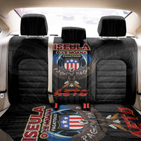 American Samoa Fautasi Back Car Seat Cover Pago Pago Aeto and Iseula o le Moana of Fagatogo Black Color - Polynesian Pride