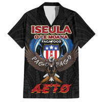 American Samoa Fautasi Hawaiian Shirt Pago Pago Aeto and Iseula o le Moana of Fagatogo Black Color - Polynesian Pride