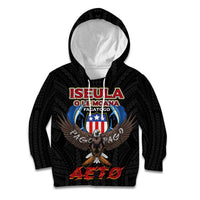 American Samoa Fautasi Kid Hoodie Pago Pago Aeto and Iseula o le Moana of Fagatogo Black Color - Polynesian Pride