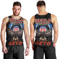 American Samoa Fautasi Men Tank Top Pago Pago Aeto and Iseula o le Moana of Fagatogo Black Color - Polynesian Pride