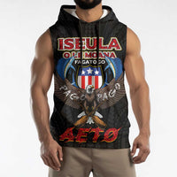 American Samoa Fautasi Sleeveless Hoodie Pago Pago Aeto and Iseula o le Moana of Fagatogo Black Color - Polynesian Pride