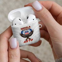 American Samoa Fautasi AirPods Case Pago Pago Aeto and Iseula o le Moana of Fagatogo White Color - Polynesian Pride