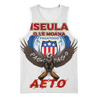 American Samoa Fautasi Basketball Jersey Pago Pago Aeto and Iseula o le Moana of Fagatogo White Color - Polynesian Pride
