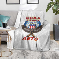 American Samoa Fautasi Blanket Pago Pago Aeto and Iseula o le Moana of Fagatogo White Color - Polynesian Pride