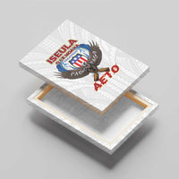 American Samoa Fautasi Canvas Wall Art Pago Pago Aeto and Iseula o le Moana of Fagatogo White Color - Polynesian Pride