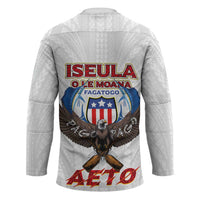 American Samoa Fautasi Hockey Jersey Pago Pago Aeto and Iseula o le Moana of Fagatogo White Color - Polynesian Pride