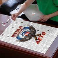 American Samoa Fautasi Puzzle Pago Pago Aeto and Iseula o le Moana of Fagatogo White Color - Polynesian Pride