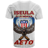 American Samoa Fautasi T Shirt Pago Pago Aeto and Iseula o le Moana of Fagatogo White Color - Polynesian Pride