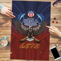 American Samoa Fautasi Puzzle Pago Pago Aeto and Iseula o le Moana of Fagatogo Red-Blue - Polynesian Pride